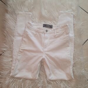 Hollister Women's White Skinny Jeans